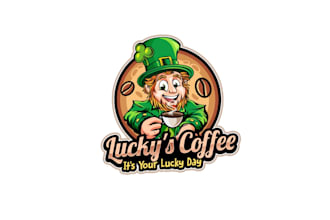 create attractive and imagination leprechaun logo design