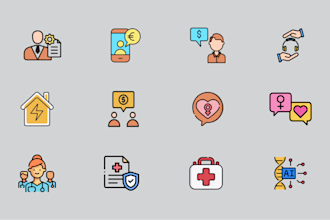 design custom modern icons for web and mobile apps in just 24 hours