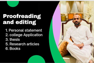 proofread and edit book, essay and academic research article