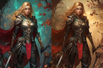 create a fantasy character