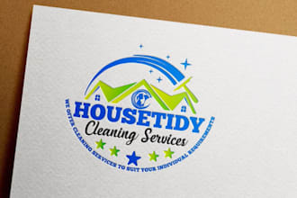 do clean house, janitorial, commercial cleaning logo