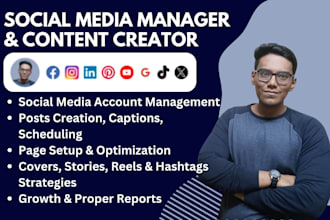 be your social media manager and content creator