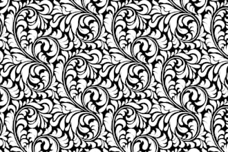 custom repeat floral pattern designs
