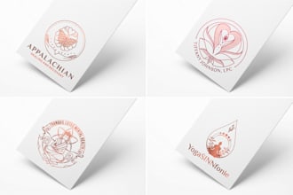 do mental health therapy massage acupuncture yoga beauty spa logo design