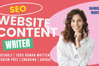 be your SEO content writer and copywriting for website