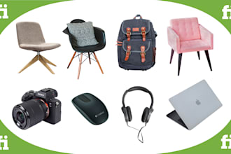 do perfectly clipping path, background removal and product photo editing