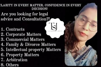 be your online lawyer and will give legal advice