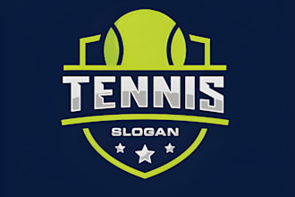 design biz executive golf tennis tournament logo