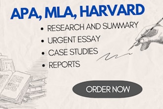 do urgent essay writing apa, mla, harvard style on any topic