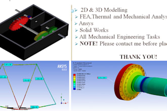 do all mechanical engineering task on solid work and ansys