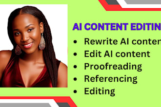 manually edit rewrite and humanize ai essay content