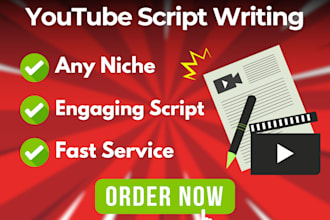 do video script writing for youtube channel