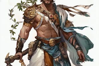 create dnd character art and dnd character art