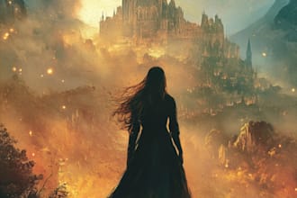 illustrate fantasy book cover and ebook cover