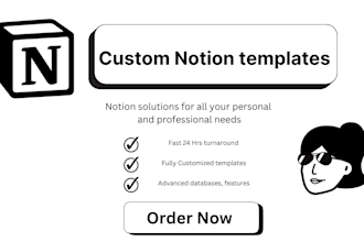 create aesthetic custom notion template in 24 hours