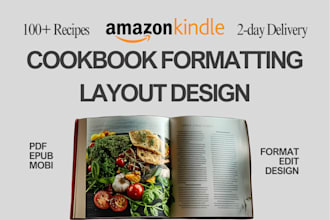 format, write and design your cookbook for amazon KDP