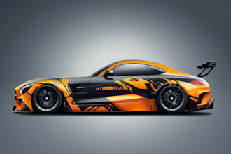 make a professional wrap for your car, bus, truck, etc