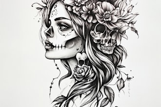 do a custom animal tattoo design for you