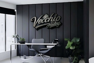 do modern minimalist monochrome wordmark typography logo