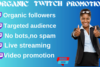 grow your twitch channel fast with real  followers