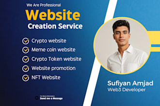 develop crypto, token, and nft website professionally