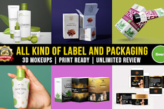 do product packaging design, box design, mailer box and amazon product packaging