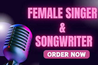 be your female singer and songwriter japanese,indonesian,korean,english vocalist