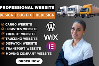 develop freight website, logistics, trucking, transport, moving company website