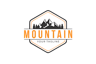 make wonderful outdoor, camp, adventure mountain and travel logo in 24 hours