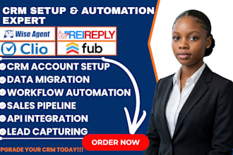 wise agent clio automation follow up boss real estate crm rei reply integration