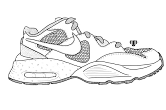 do sneaker illustrations, show me your sneakers