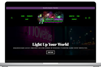 design neon shopify store neon sign website neon store neon shopify neon store