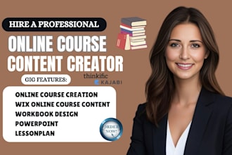 create wix online course content creation online course creation workbook design