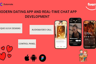 build custom dating app, chat app, social media app