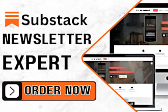 setup substack account, design substack newsletter, template, substack email