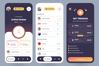 vpn app development, build fast VPN app with in app purchase, admob integration