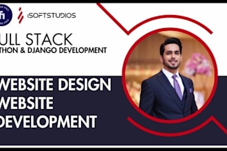 be your full stack custom website developer as a python django developer