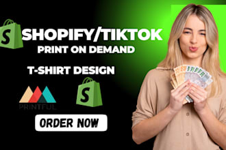 setup tiktok shopify  print on demand printiful printify and tiktok shop