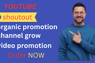 do organic youtube video promotion, shoutout 500k subscriber