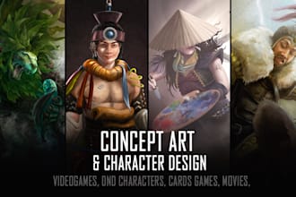 draw and put on paper your superb characters and concept art