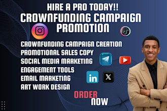 do crowdfunding campaign promotion, indiegogo, kickstarter, fundraising, backers