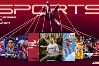 do your sports graphics, poster, committed edit