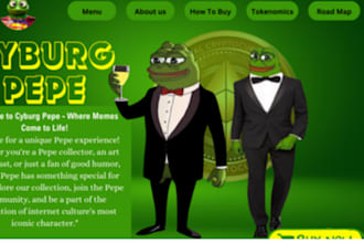 develop pepe website, meme coin website, within 3hours
