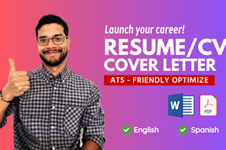 write an ats friendly resume CV to launch your career