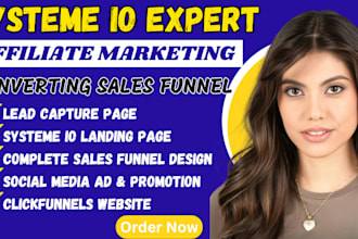 build mlm sales funnel affiliate marketing landing page, systeme io sales funnel