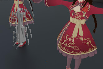 model, edit, fix your rigging 3d model, include vrm, mmd, and vrchat