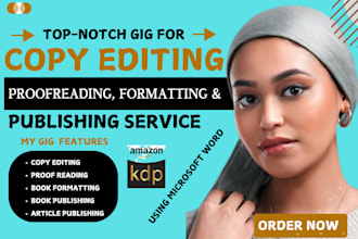do amazon kindle book editing paperback proofreading formatting and publishing