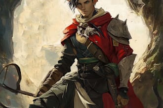 draw dnd character art, concept art, commision art for you