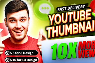 do amazing clickbait youtube thumbnail design in 24 hrs