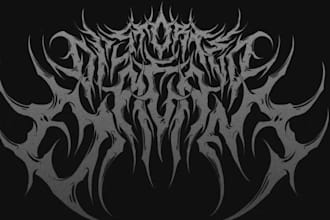 make custom brutal death metal, deathcore logo for your band